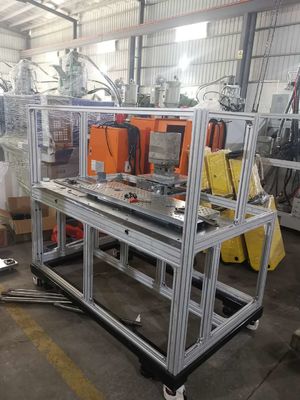 二重スライドテーブル JTT-100-DM 低圧注入型機 ホットメルト